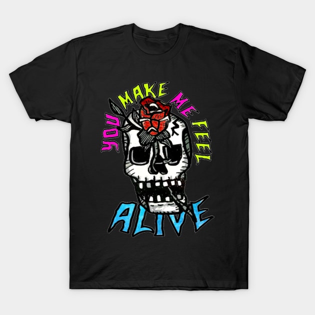 SKULL ALIVE T-Shirt by MattisMatt83